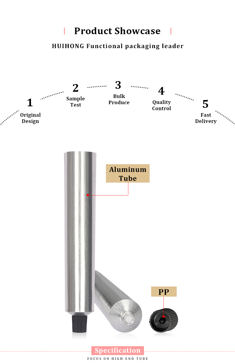Aluminum Squeeze Tube Toothpaste Cream Tube