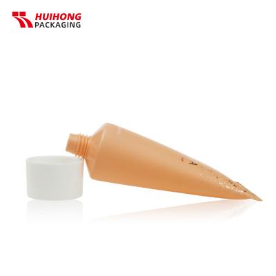 50ml ống kem nhựa mềm màu cam cho sữa dưỡng thể
