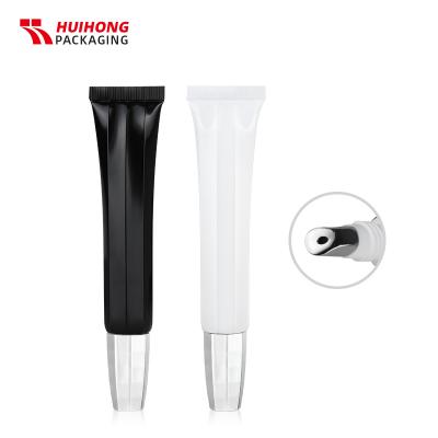 Màu đen trắng tùy chỉnh thân thiện với môi trường có thể gập lại ống hợp kim kẽm xoa bóp son dưỡng môi ống bóp
