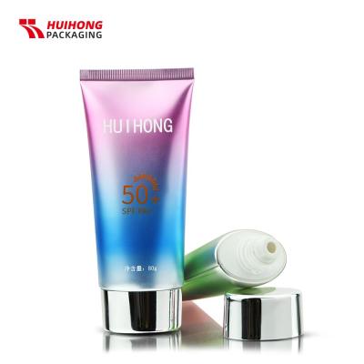 80ml gradient bao bì mỹ phẩm nhôm mềm bao bì ống kem chống nắng nhiều lớp
