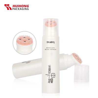 trắng mờ điều trị da đầu massage silicone bóng bàn chải kem dưỡng da mặt ống kem
